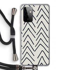 CaseCompany Marrakech Arrows: Samsung Galaxy A72 5G Transparant Hoesje met koord