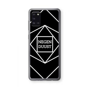 CaseCompany Negenduust geometrisch: Samsung Galaxy A31 Transparant Hoesje