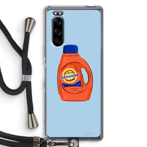 CaseCompany Ultra Sensitive: Sony Xperia 5 Transparant Hoesje met koord