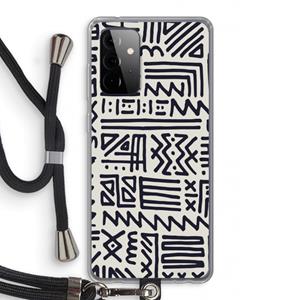CaseCompany Marrakech print: Samsung Galaxy A72 5G Transparant Hoesje met koord