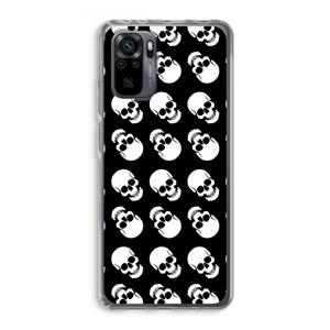 CaseCompany Musketon Skulls: Xiaomi Redmi Note 10 Pro Transparant Hoesje