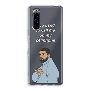CaseCompany Hotline bling: Sony Xperia 5 Transparant Hoesje