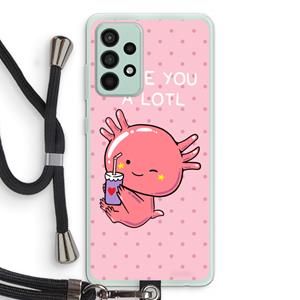 CaseCompany Love You A Lotl: Samsung Galaxy A52s 5G Transparant Hoesje met koord