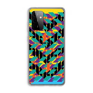 CaseCompany Skew Bee 1: Samsung Galaxy A72 Transparant Hoesje