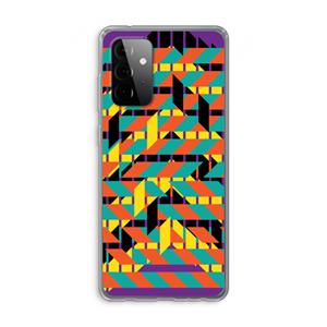 CaseCompany Skew Bee 2: Samsung Galaxy A72 Transparant Hoesje