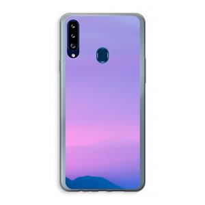 CaseCompany Sunset pastel: Samsung Galaxy A20s Transparant Hoesje