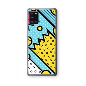 CaseCompany Pop Art #1: Samsung Galaxy A31 Transparant Hoesje