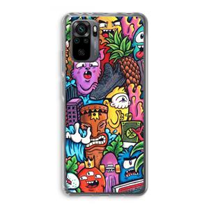 CaseCompany Vexx Mixtape: Xiaomi Redmi Note 10 Pro Transparant Hoesje