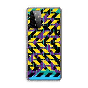 CaseCompany Skew Bee 3: Samsung Galaxy A72 Transparant Hoesje