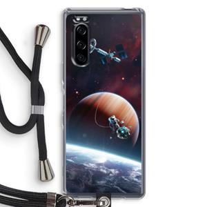 CaseCompany Examiner: Sony Xperia 5 Transparant Hoesje met koord