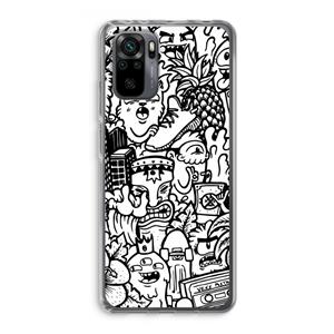 CaseCompany Vexx Mixtape #2: Xiaomi Redmi Note 10 Pro Transparant Hoesje