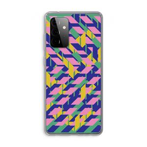 CaseCompany Skew Blush 1: Samsung Galaxy A72 Transparant Hoesje