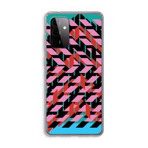 CaseCompany Skew Blush 2: Samsung Galaxy A72 Transparant Hoesje