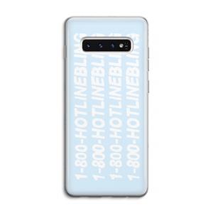 CaseCompany Hotline bling blue: Samsung Galaxy S10 4G Transparant Hoesje