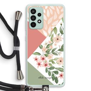 CaseCompany Sweet heaven geometrics: Samsung Galaxy A52s 5G Transparant Hoesje met koord