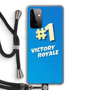CaseCompany Victory Royale: Samsung Galaxy A72 5G Transparant Hoesje met koord