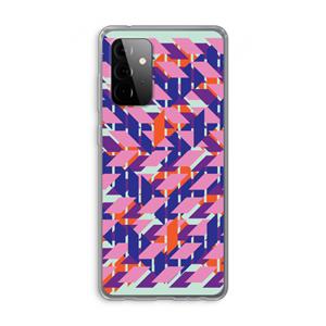 CaseCompany Skew Blush 3: Samsung Galaxy A72 Transparant Hoesje