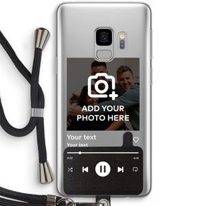 CaseCompany Music Player: Samsung Galaxy S9 Transparant Hoesje met koord