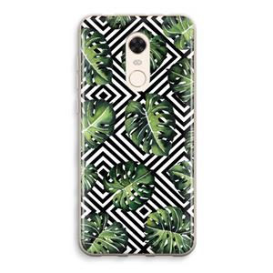 CaseCompany Geometrische jungle: Xiaomi Redmi 5 Transparant Hoesje