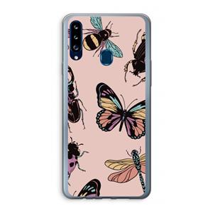 CaseCompany Tiny Bugs: Samsung Galaxy A20s Transparant Hoesje