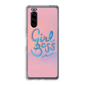 CaseCompany Girl boss: Sony Xperia 5 Transparant Hoesje