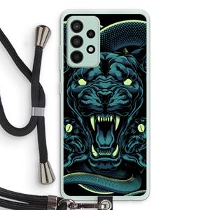 CaseCompany Cougar and Vipers: Samsung Galaxy A52s 5G Transparant Hoesje met koord