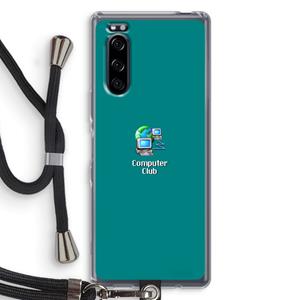 CaseCompany Win98: Sony Xperia 5 Transparant Hoesje met koord