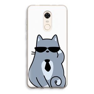 CaseCompany Cool cat: Xiaomi Redmi 5 Transparant Hoesje