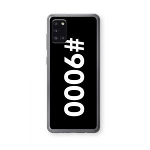 CaseCompany 9000: Samsung Galaxy A31 Transparant Hoesje