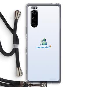 CaseCompany MSN: Sony Xperia 5 Transparant Hoesje met koord
