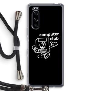 CaseCompany Floppyhead: Sony Xperia 5 Transparant Hoesje met koord