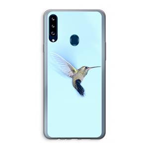 CaseCompany Kolibri: Samsung Galaxy A20s Transparant Hoesje