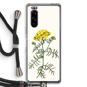 CaseCompany Tansy: Sony Xperia 5 Transparant Hoesje met koord