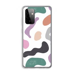 CaseCompany Memphis Shapes: Samsung Galaxy A72 Transparant Hoesje