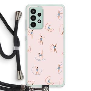 CaseCompany Dancing #3: Samsung Galaxy A52s 5G Transparant Hoesje met koord