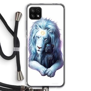 CaseCompany Child Of Light: Samsung Galaxy A22 5G Transparant Hoesje met koord