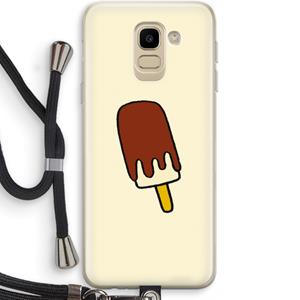 CaseCompany Frisco: Samsung Galaxy J6 (2018) Transparant Hoesje met koord