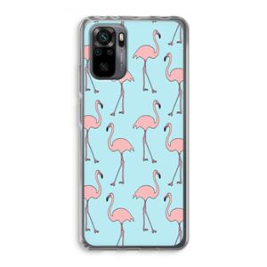 CaseCompany Anything Flamingoes: Xiaomi Redmi Note 10 Pro Transparant Hoesje