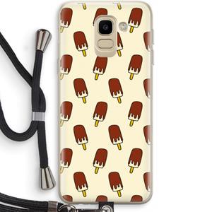 CaseCompany Yummy: Samsung Galaxy J6 (2018) Transparant Hoesje met koord