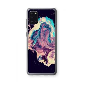 CaseCompany Cosmic Silence: Samsung Galaxy A31 Transparant Hoesje