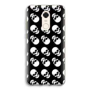 CaseCompany Musketon Skulls: Xiaomi Redmi 5 Transparant Hoesje