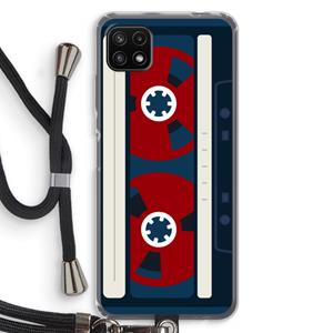 CaseCompany Here's your tape: Samsung Galaxy A22 5G Transparant Hoesje met koord