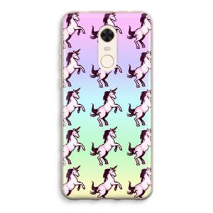 CaseCompany Musketon Unicorn: Xiaomi Redmi 5 Transparant Hoesje