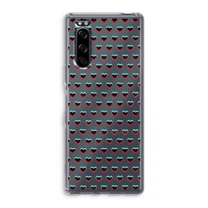 CaseCompany Hartjes: Sony Xperia 5 Transparant Hoesje