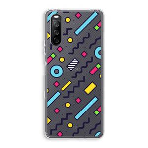 CaseCompany 8-bit N°8: Sony Xperia 10 III Transparant Hoesje