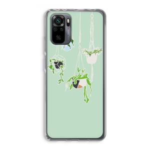 CaseCompany Hang In There: Xiaomi Redmi Note 10 Pro Transparant Hoesje
