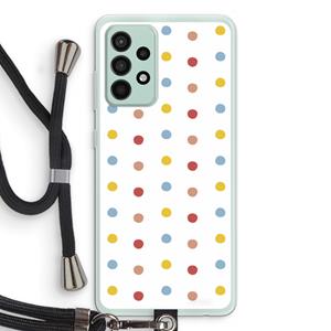 CaseCompany Bollen: Samsung Galaxy A52s 5G Transparant Hoesje met koord