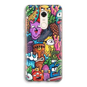 CaseCompany Vexx Mixtape: Xiaomi Redmi 5 Transparant Hoesje