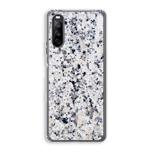 CaseCompany Gespikkelde marmer: Sony Xperia 10 III Transparant Hoesje
