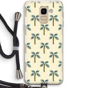 CaseCompany Paradise: Samsung Galaxy J6 (2018) Transparant Hoesje met koord